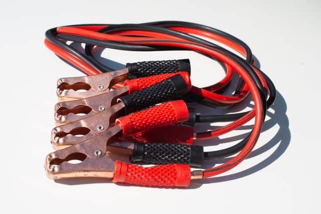 car jumper cables for car battery